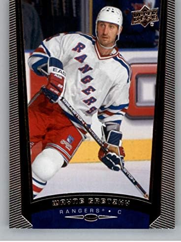 2019-20 Felső szint 30 Év a Felső szint Jégkorong UD30-9 Wayne Gretzky New York Rangers Hivatalos NHL Kereskedelmi Kártyát UD