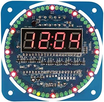 OKBY DIY Clock Set - DIY DS1302 LED Digitális Elektronikus Clock Set 51 MCU Tanulás Starter Kit