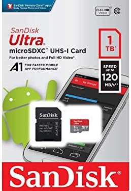 Ultra 1 tb-os MicroSDXC Dolgozik Karbonn Aura Megjegyzés Játszani Plusz által Ellenőrzött SanFlash, valamint SanDisk (A1/C10/U1/8k/120MBs)