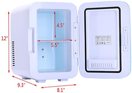 ZOKOP Mini Hűtőszekrény, 6 Liter/8 Kompakt Hűtő AC/DC Hűtő Hordozható Termoelektromos Hűtő, Melegebb a Bőrápoló, Élelmiszerek, Hálószoba