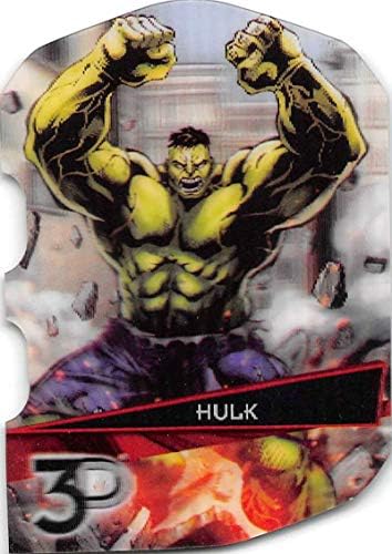 2015 Felső szint Marvel 3D Lentikuláris 3D kivágott Keret NonSport Trading Card 9-3D Hulk
