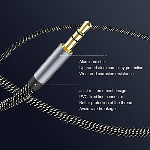 MOSWAG 2 az 1-ben 3,5 mm-es Aux Kábel 3,5 mm-es Audio Jack Aux Kábel 3.28 FT/1M, USB C-AUX Kábel Audio Aux Bemenet Adapter férfi Férfi