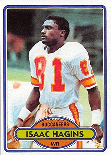 1980 Topps 209 Isaac Hagins Tampa Bay Buccaneers NFL Labdarúgó-Kártya EX Kiváló