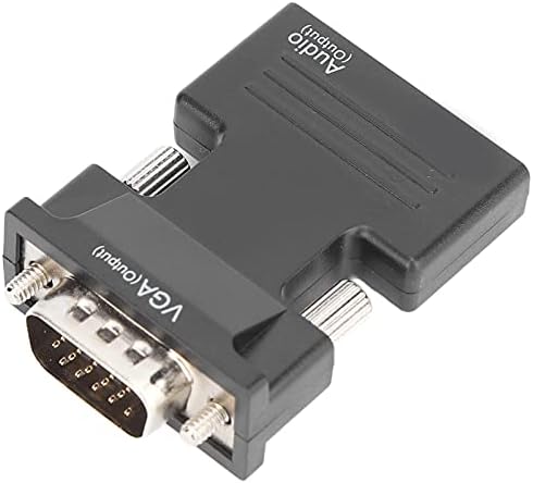 Zunate VGA-HDMI Adapter Átalakító, 1080P HDMI-VGA Adapter, Audio, illetve Videó Fordította: HDMI Női VGA Férfi Átalakító 3,5 mm-es
