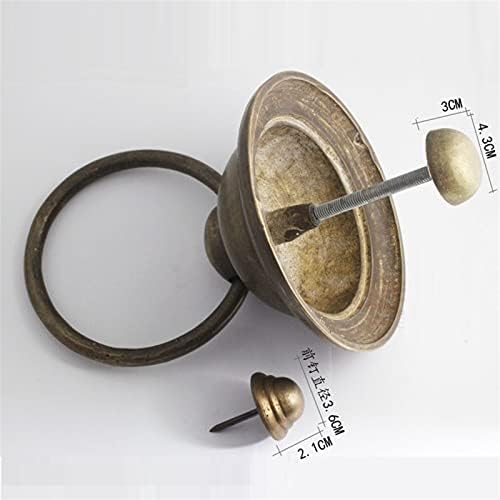 DENGZH Vintage Ajtón Kopogtató,Tartozékok Pajta Ajtó Réz Húzza Dekoratív Kapu Kopogtató Kezelni a Hardver Húz (Szín : C, Méret : Diameter15cm(6inch))