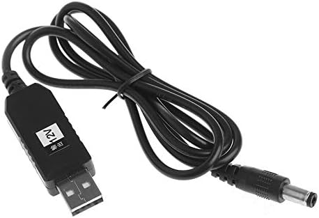 Pukido Új USB DC 5V DC 12V 2.1x5.5mm Férfi Step-Up Konverter Adapter Kábel Router - (Plug Típus: Univerzális)