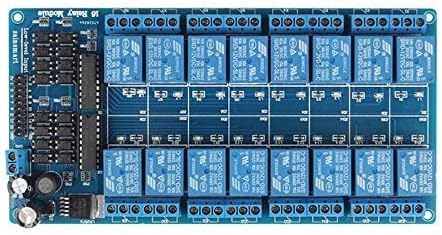 12V 16-Csatornás Relé Interfész kártya Modul Optocoupler LED LM2576 Hatalom Arduino DIY Kit PiC KAR AVR