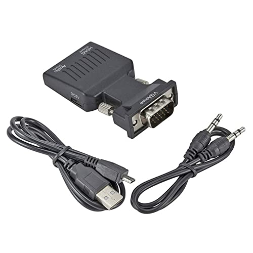 1db VGA, HDMI-Kompatibilis Átalakító Adapter 1080P-VGA Adapter PC Laptop HDTV Projektor Videó, Audio, HDMI-Kompatibilis VGA,VGA, HDMI-EGY