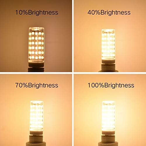 Zhzai G9 LED 5.5 W Villódzásmentes Kerámia Alap LED Izzó G9 Bázis R80 110v-130v Bi-Pin 60W Egyenértékű Fehér 550LM Meleg Fehér (3000K)