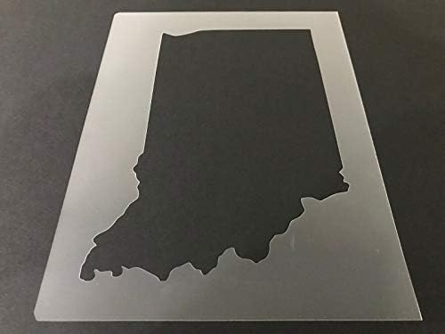 Indiana 1 Stencil 10mm vagy 7mm Vastag, Államok, Főiskola, Vázlat, Mesterségek.8 x 10.5 Lap, 7mm Vastag
